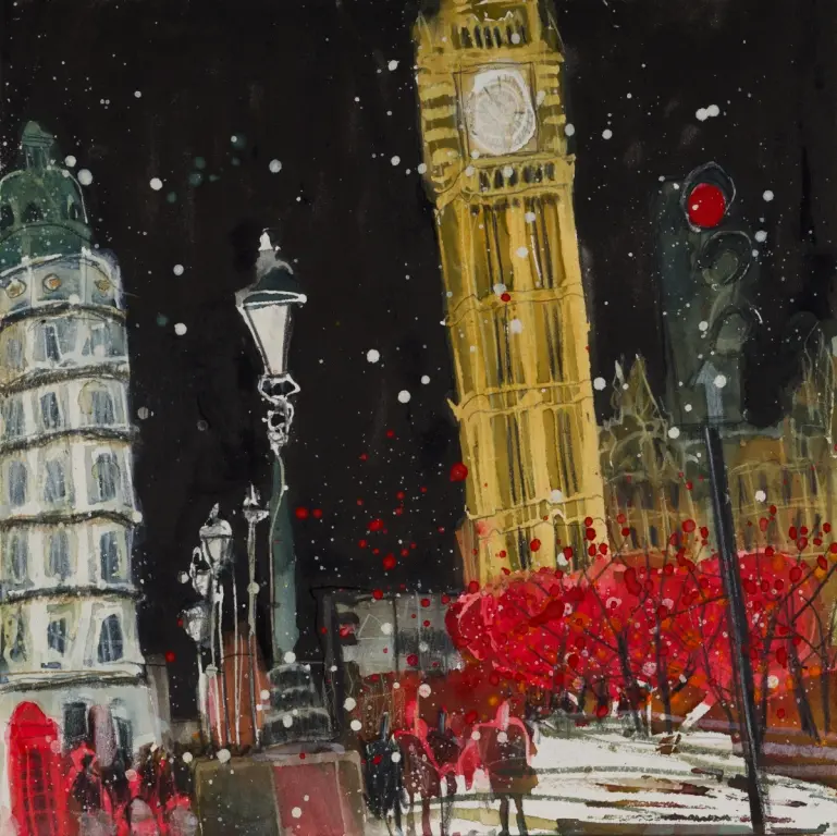 Susan Brown - starry night in december, london